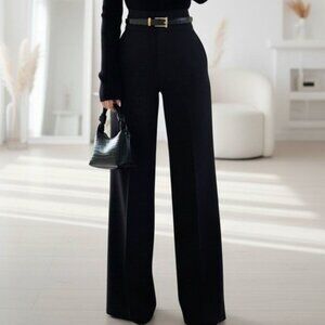 NWT Express Classic Wide Leg High Rise Pants With Side Zipper